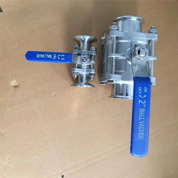 Ruostumattomasta teräksestä valmistettu 3 kpl kierrepalloventtiili